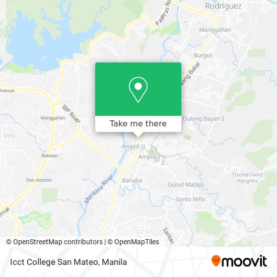 Icct College San Mateo map