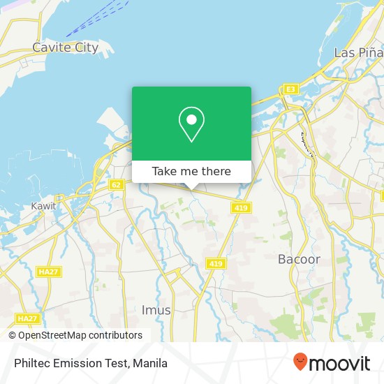 Philtec Emission Test map