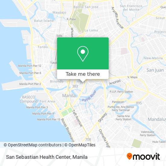 San Sebastian Health Center map