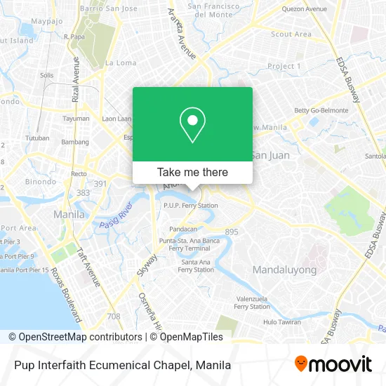 Pup Interfaith Ecumenical Chapel map