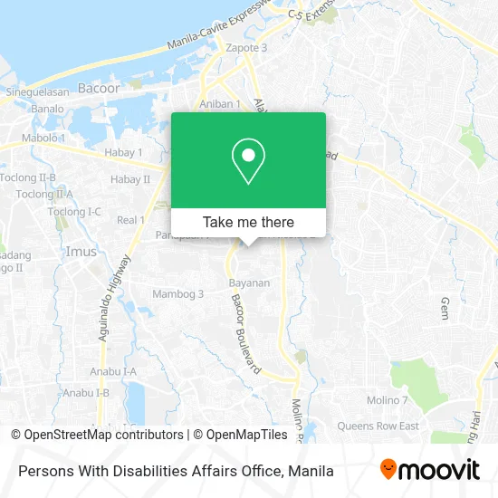 Persons With Disabilities Affairs Office map