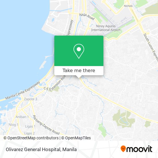 Olivarez General Hospital map