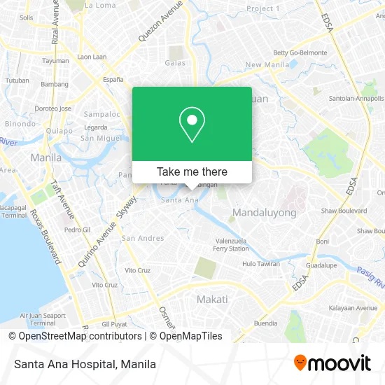 Santa Ana Hospital map