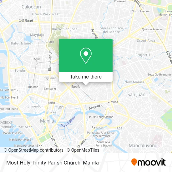 Most Holy Trinity Parish Church map