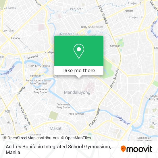 Andres Bonifacio Integrated School Gymnasium map