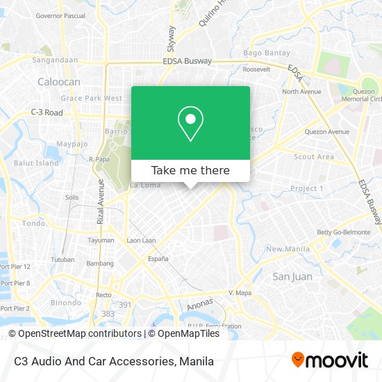 How to C3 And Car in Quezon City by Bus or Train?