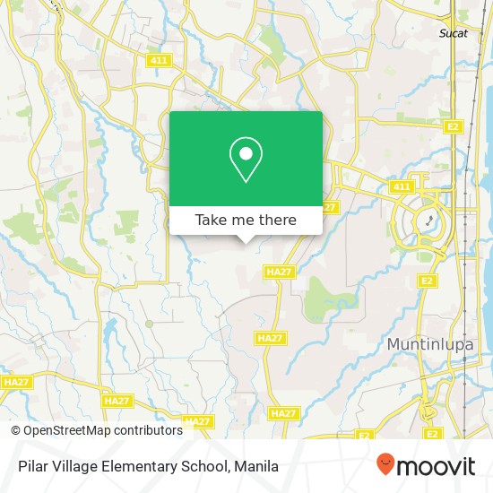 Pilar Village Elementary School map