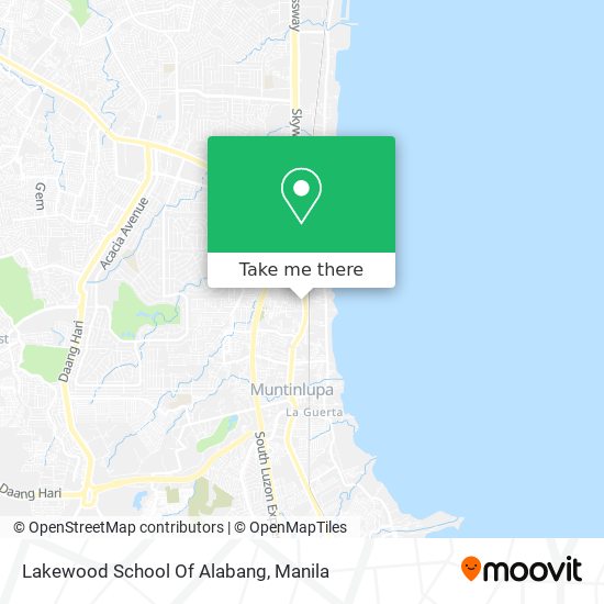 Lakewood School Of Alabang map