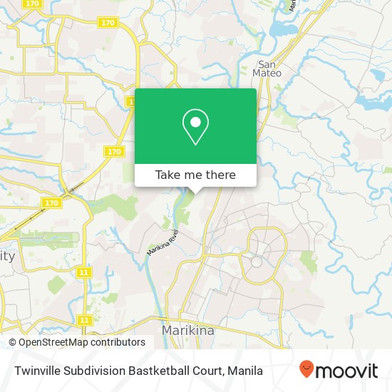 Twinville Subdivision Bastketball Court map