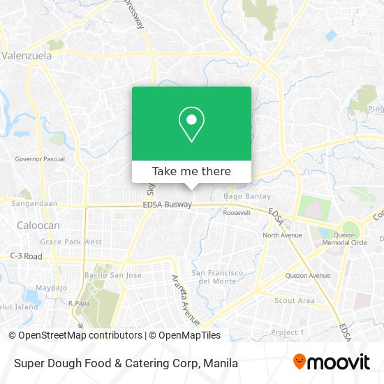 Super Dough Food & Catering Corp map