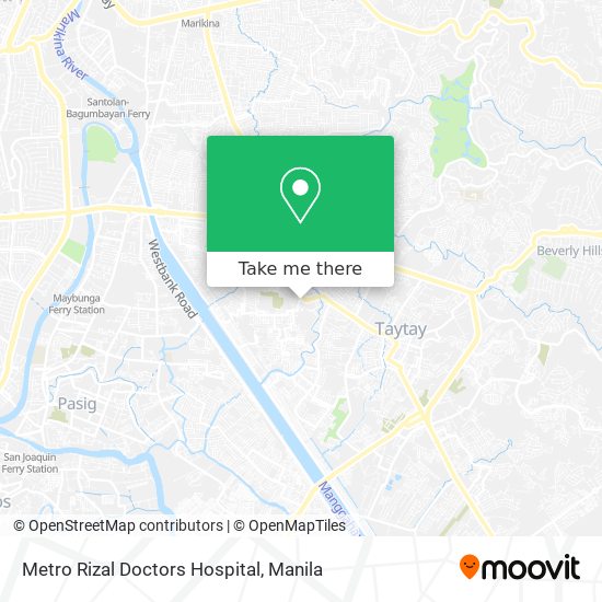 Metro Rizal Doctors Hospital map