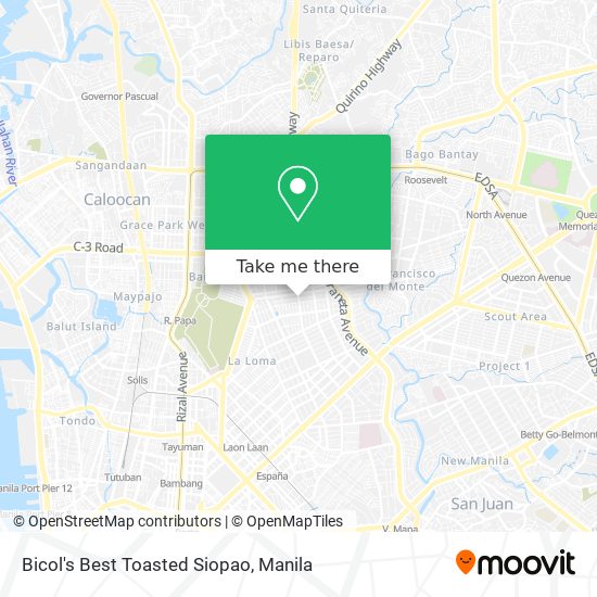 Bicol's Best Toasted Siopao map
