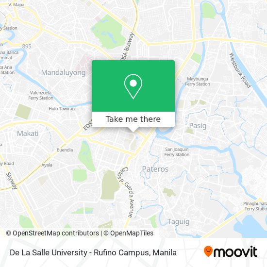 De La Salle University - Rufino Campus map