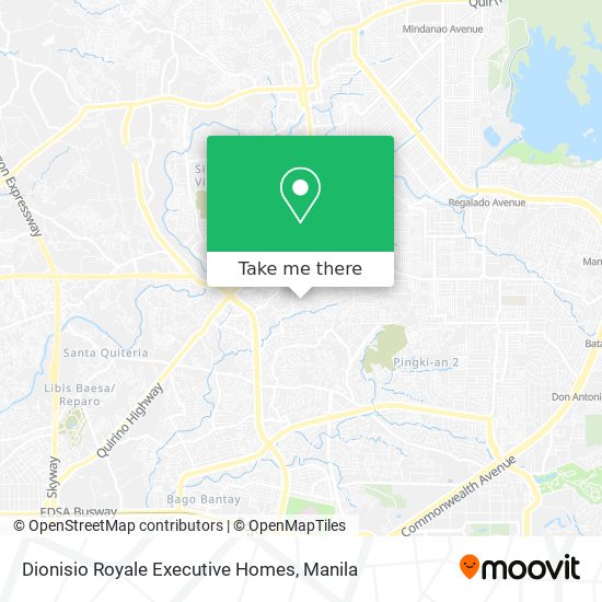 Dionisio Royale Executive Homes map
