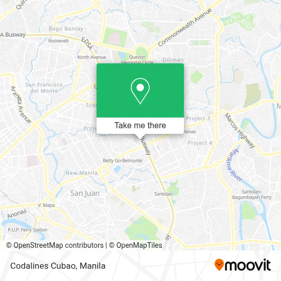 Codalines Cubao map