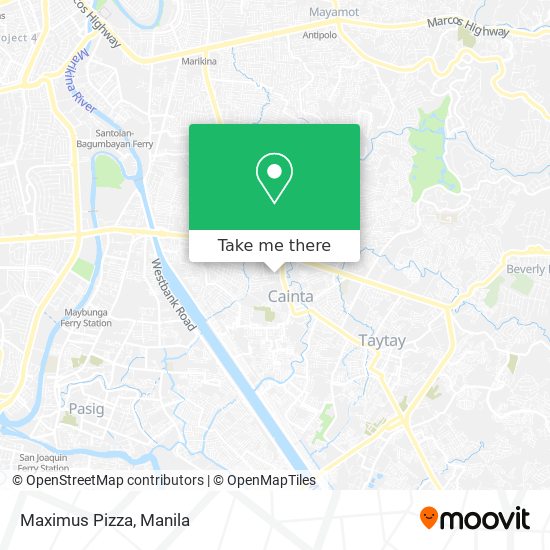Maximus Pizza map