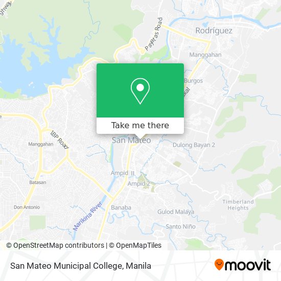 San Mateo Municipal College map