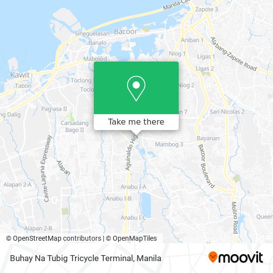 Buhay Na Tubig Tricycle Terminal map