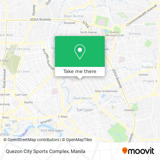 Quezon City Sports Complex map