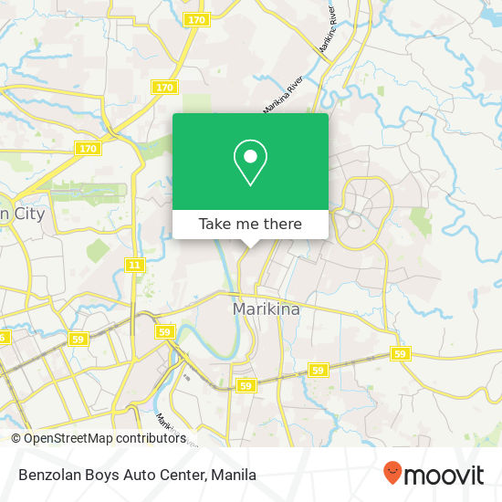 Benzolan Boys Auto Center map