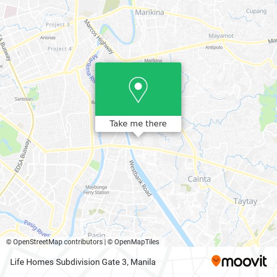 Life Homes Subdivision Gate 3 map