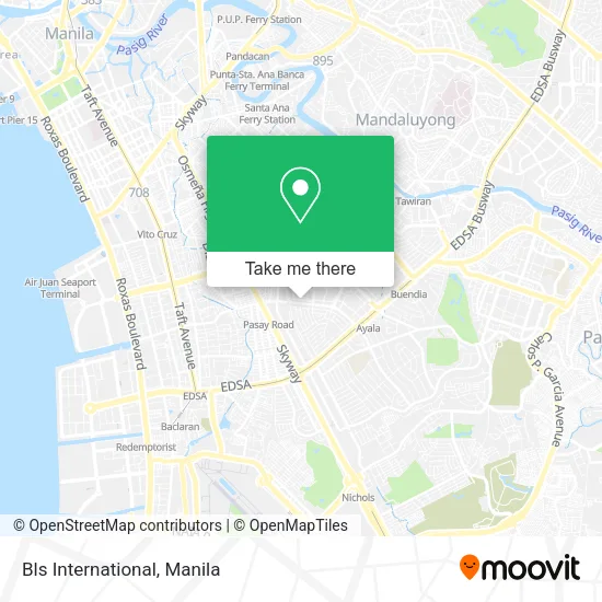 Bls International map