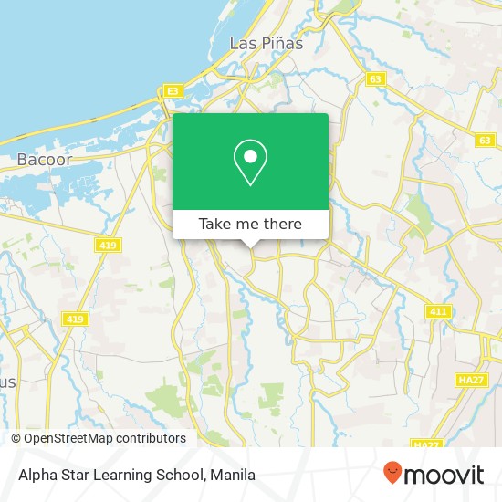 Alpha Star Learning School map