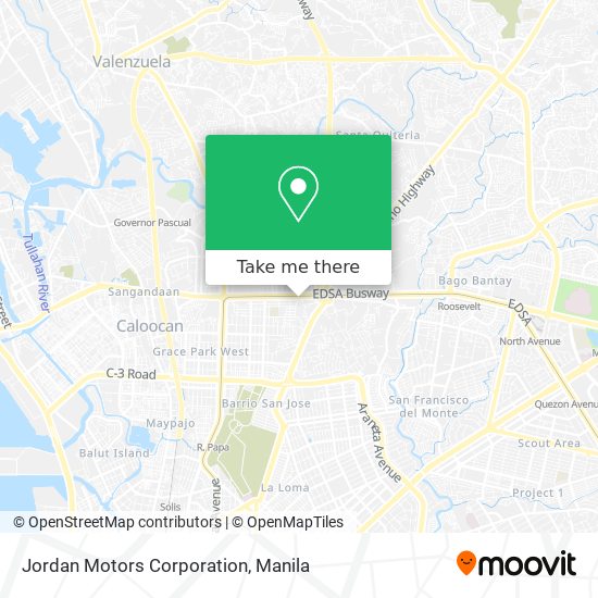 Jordan Motors Corporation map
