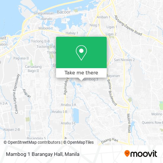 Mambog 1 Barangay Hall map