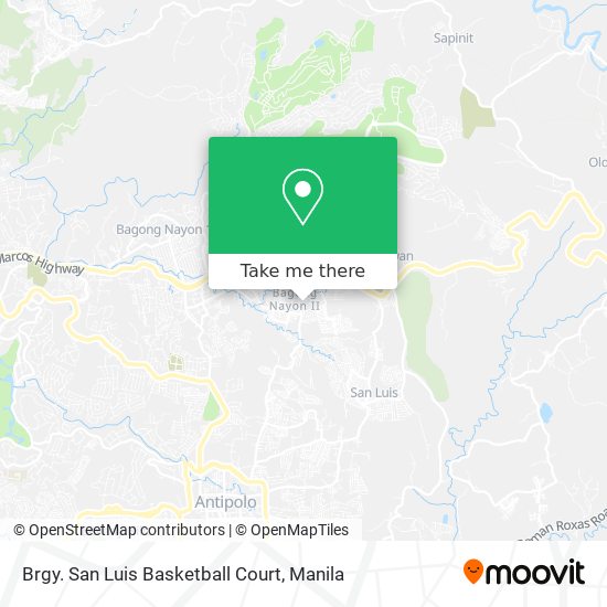 Brgy. San Luis Basketball Court map