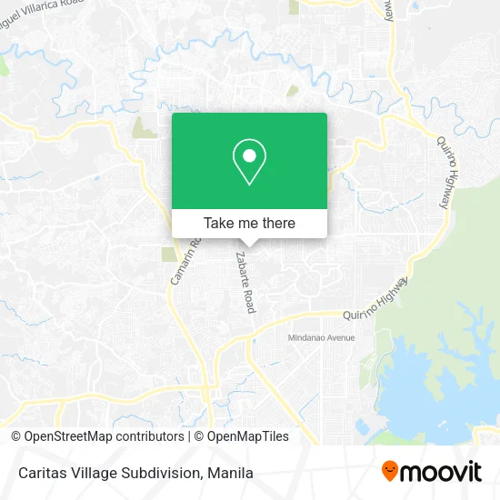 Caritas Village Subdivision map
