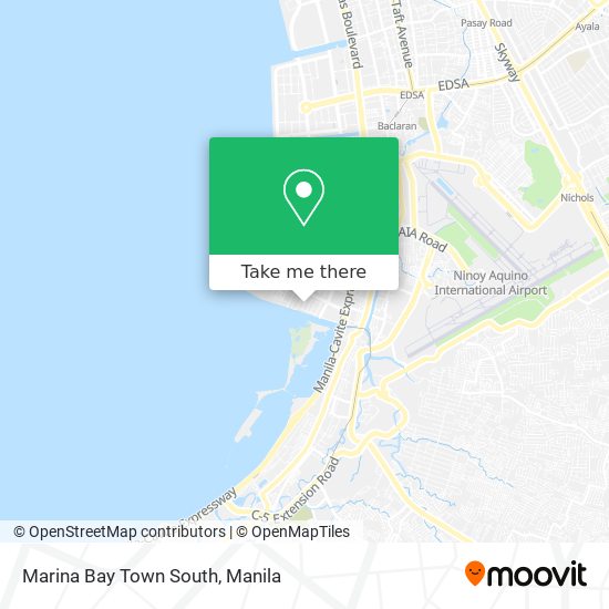 Marina Bay Town South map