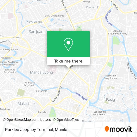 Parklea Jeepney Terminal map