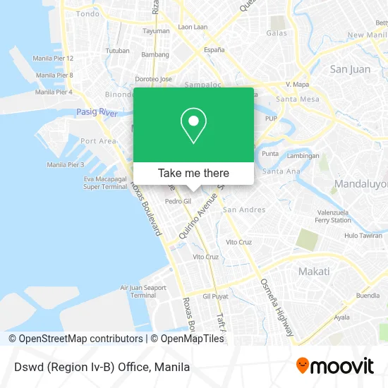 Dswd Map How to Get to Dswd (Region Iv-B) Office in Manila by Bus or Train?
