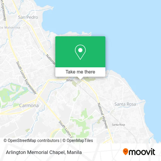 Arlington Memorial Chapel map