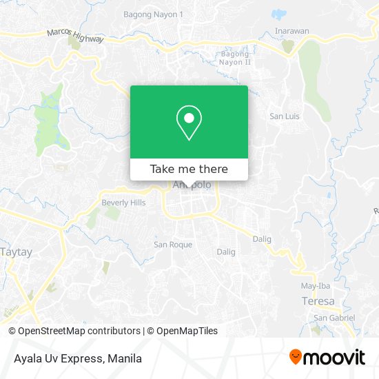 Ayala Uv Express map