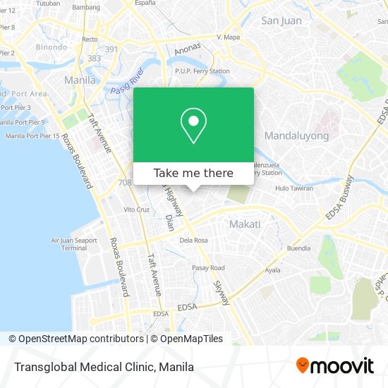 Transglobal Medical Clinic map
