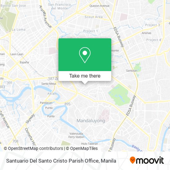 Santuario Del Santo Cristo Parish Office map