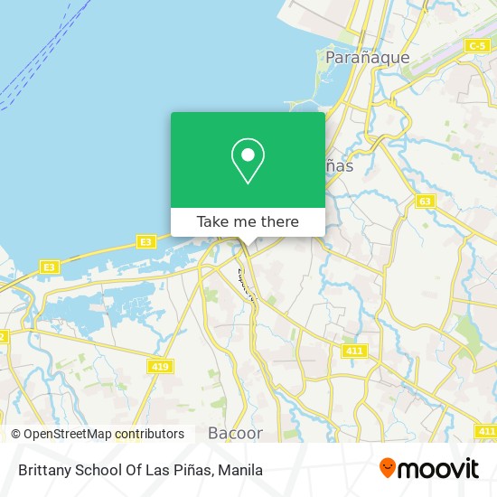 Brittany School Of Las Piñas map