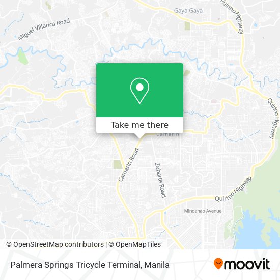 Palmera Springs Tricycle Terminal map