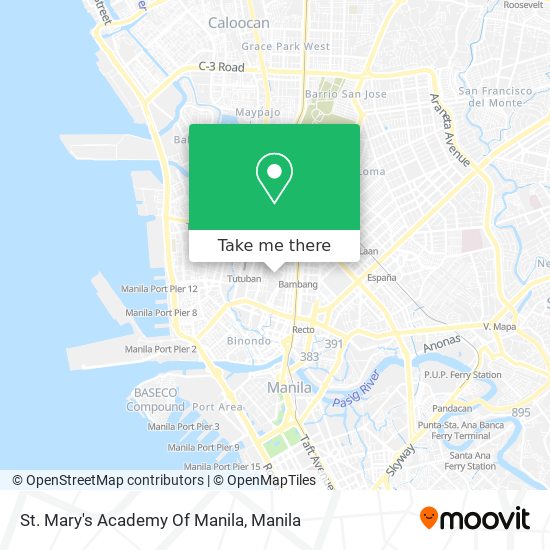St. Mary's Academy Of Manila map