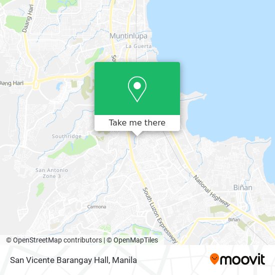 San Vicente Barangay Hall map