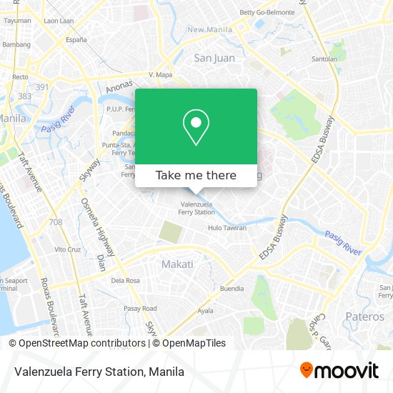 Valenzuela Ferry Station map