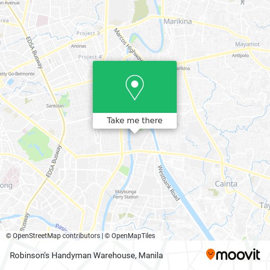 How To Get To Robinson S Handyman Warehouse In Pasig City By Bus Or Train Moovit