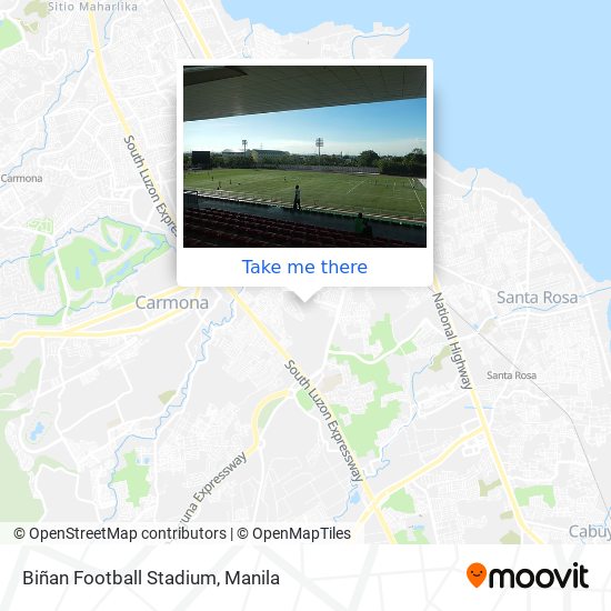 Biñan Football Stadium map
