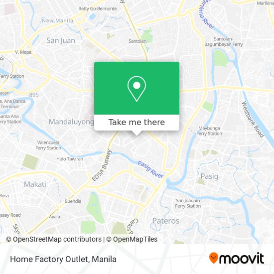 Home Factory Outlet map