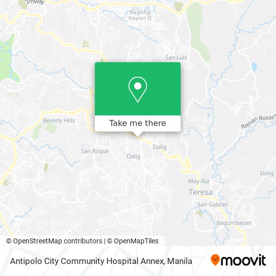 Antipolo City Community Hospital Annex map