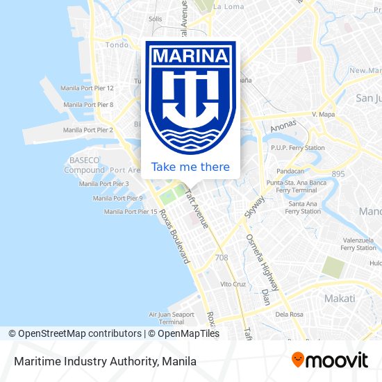 Maritime Industry Authority map