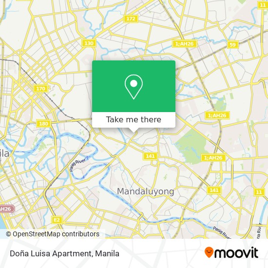 Doña Luisa Apartment map
