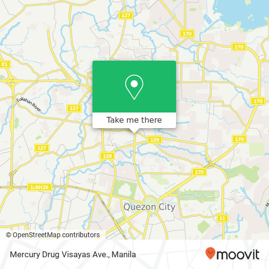 Mercury Drug Visayas Ave. map